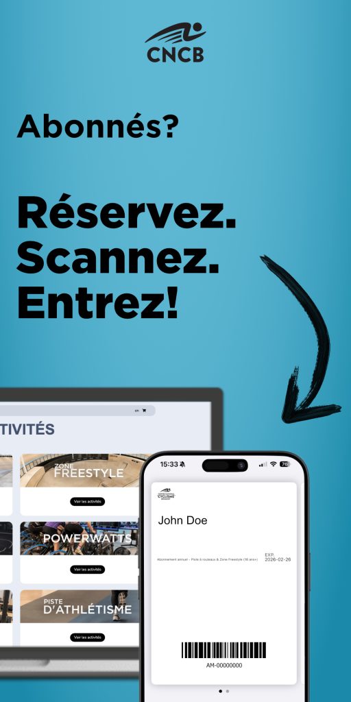 Abonné? Réservez. Scannez. Entrez!